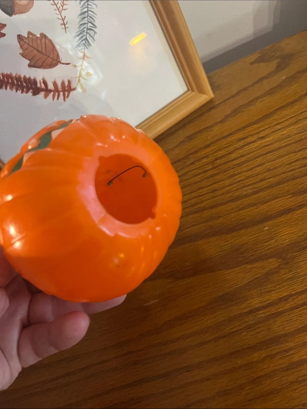 Vintage Halloween jack-o’-lantern pumpkin blow mold